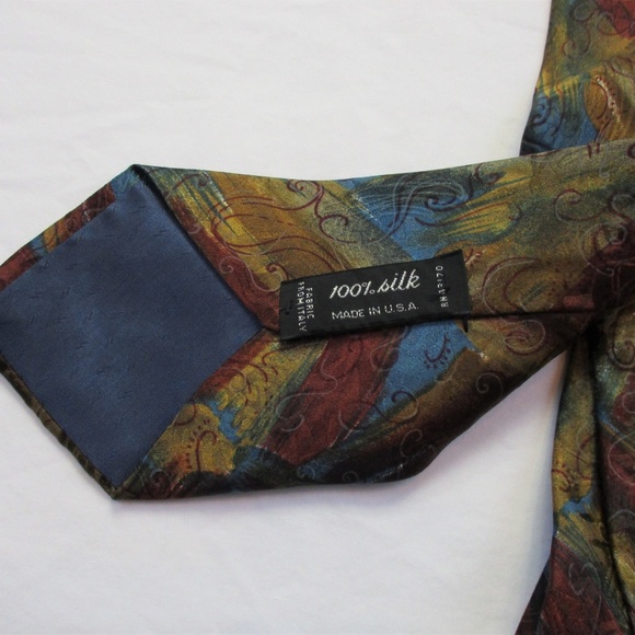 Geoffrey Beene Men's Silk Tie Classic Length - Picture 3 of 4
